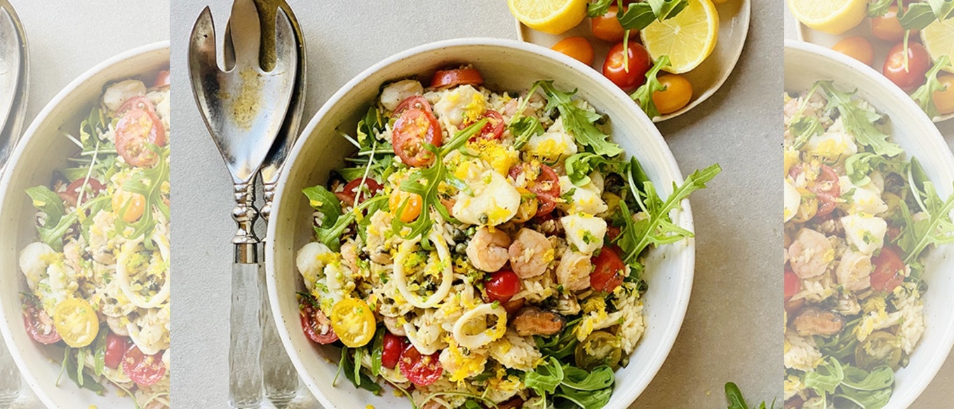 QUICK SEAFOOD RICE SALAD