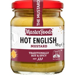 MASTERFOODS Mustard Hot English 175g Jar image