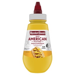 MASTERFOODS Mild American Mustard 250g Squeezy Bottle image