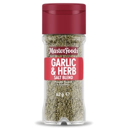 MASTERFOODS Seasoning Garlic & Herb Salt 62g Jar image