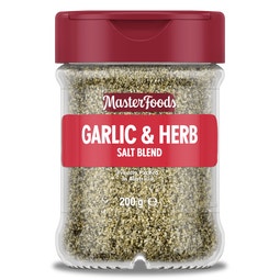 MASTERFOODS Seasoning Garlic & Herb Salt 200g Jar image
