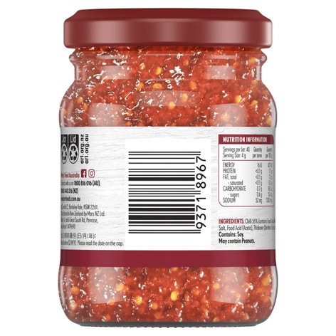 MASTERFOODS Chilli Finely Chopped 160g Jar