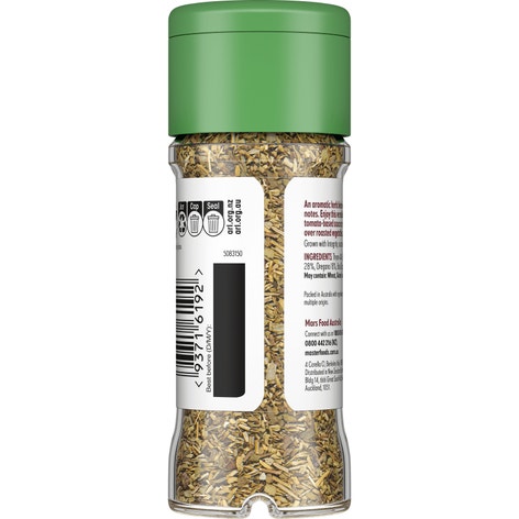 MASTERFOODS Dried Mixed Herbs 10g Jar