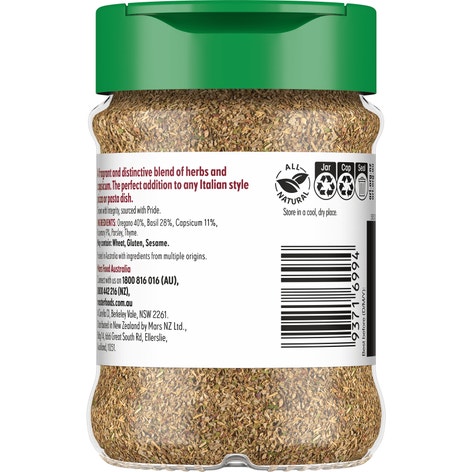 MASTERFOODS Herbs Dried Italian Herbs 30g Jar