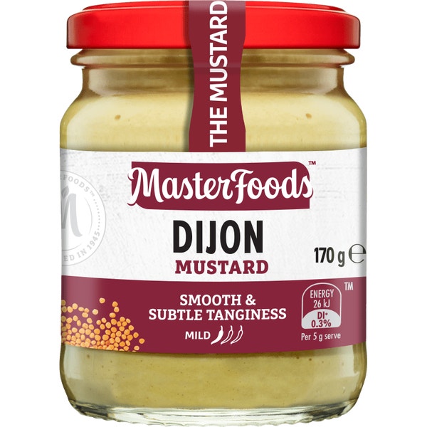 MASTERFOODS Mustard Dijon 170g Jar