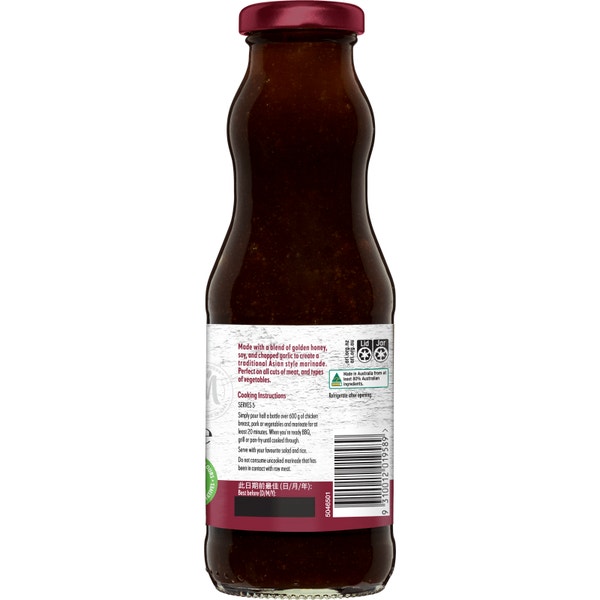 MASTERFOODS Marinade Soy, Honey & Garlic 375g Bottle
