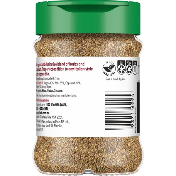 MASTERFOODS Herbs Dried Italian Herbs 30g Jar