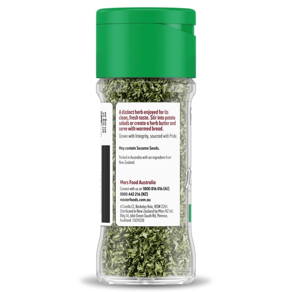 MASTERFOODS Herbs Parsley Flakes 4g Jar