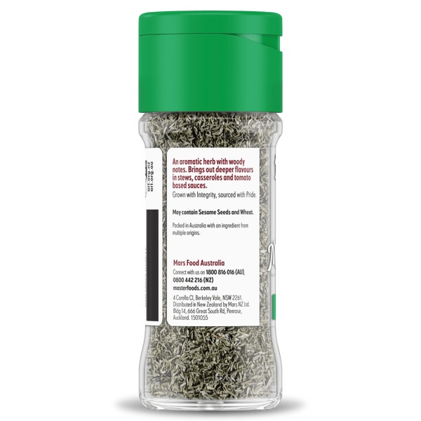 MASTERFOODS Herbs Thyme Leaves 10g Jar