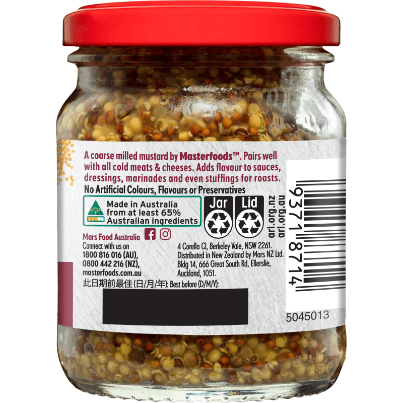 Try our Wholegrain Mustard MasterFoods™