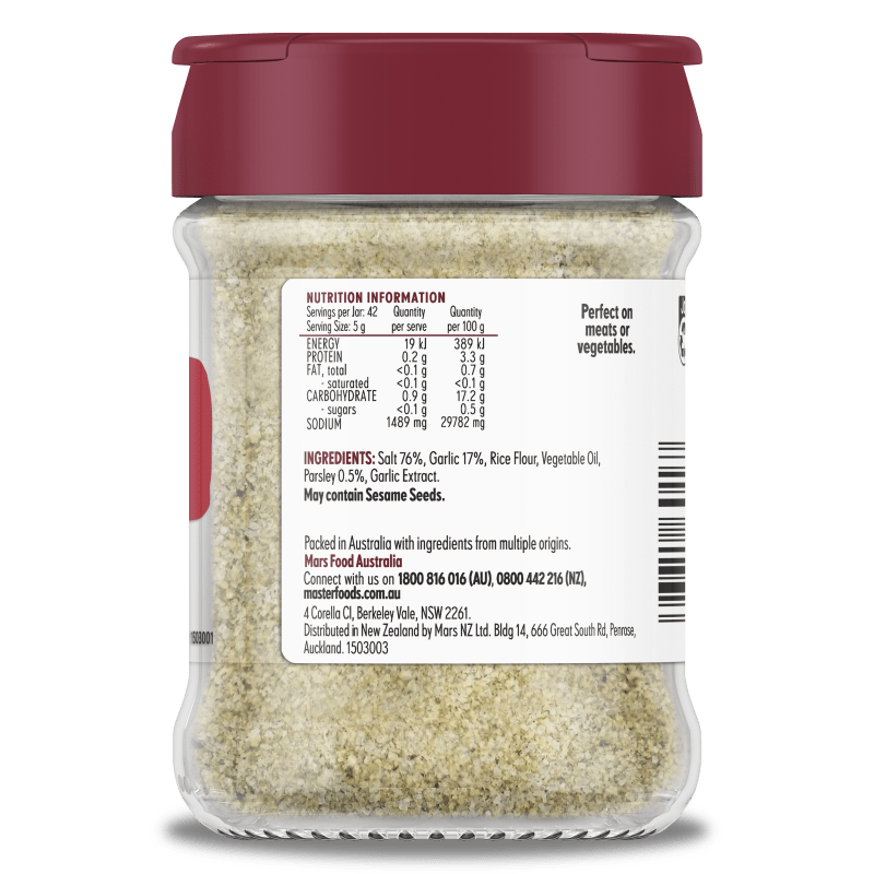 Try our delicious Garlic Salt MasterFoods™