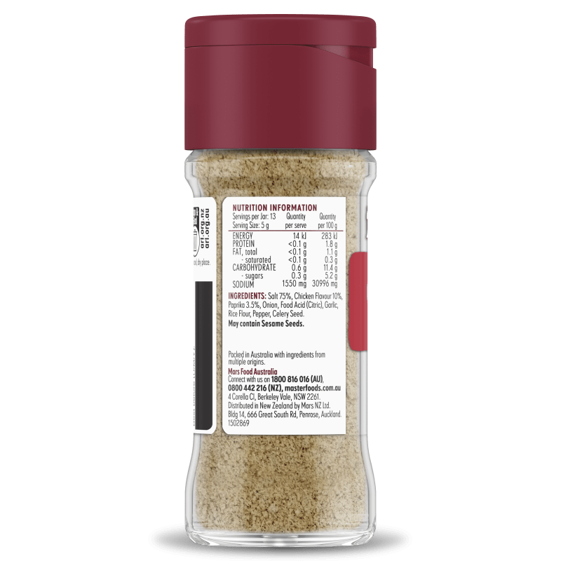 MASTERFOODS Seasoning Chicken Salt 65g Jar