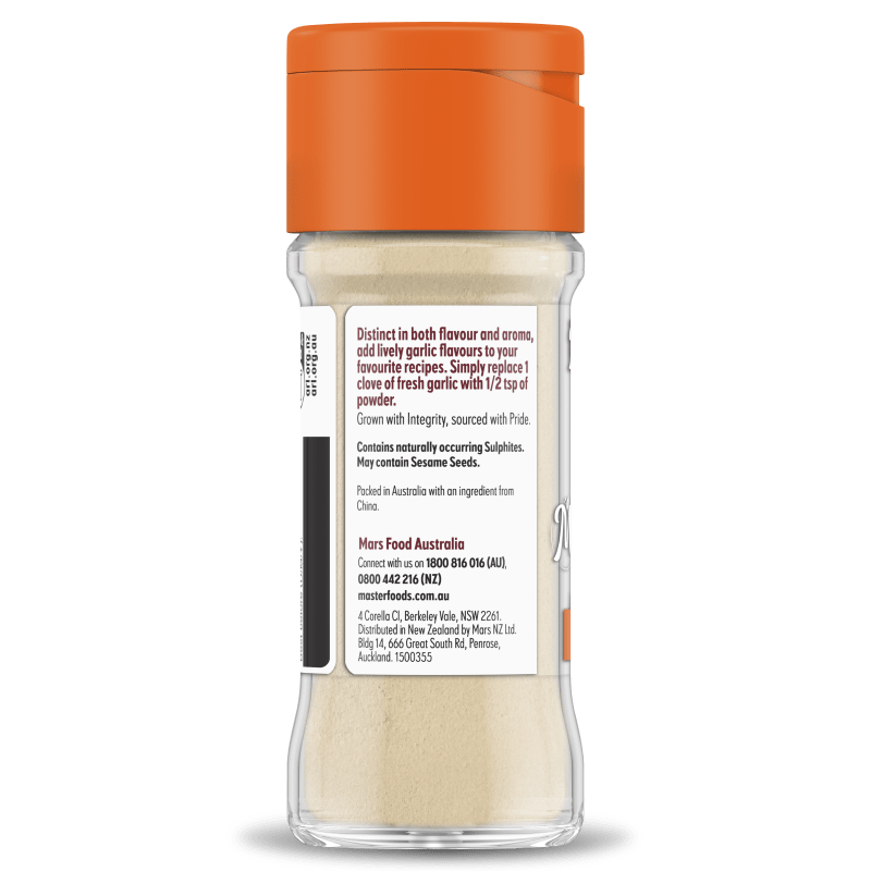 MASTERFOODS Spice Garlic Powder 50g Jar